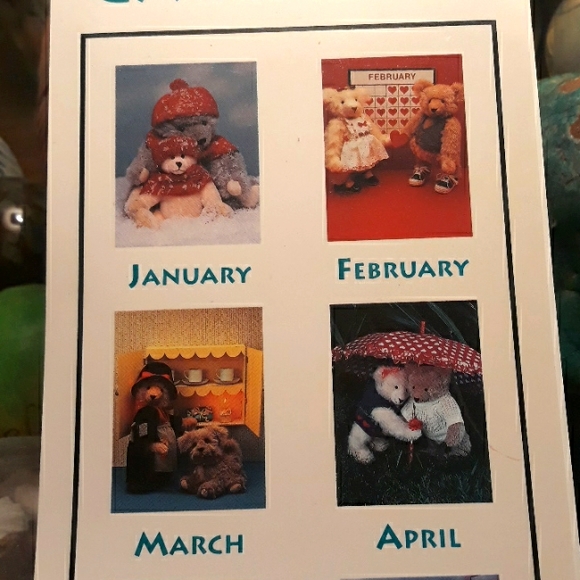 Vintage Teddy Bear Birthday Calander 1992 - Picture 4 of 9